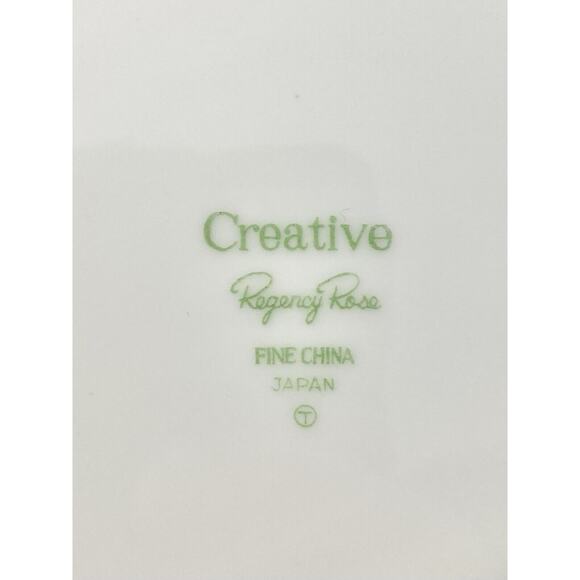 Creative “Regency Rose” Set of 14 Porcelain Bread Plates 6 3/8” - Picture 5 of 5